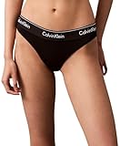 Calvin Klein Bikini 0000F3787E Mutandine, Nero (Black W. DTM WB), L Donna