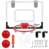 Dreamon Mini Canestro Basket kit da Camera Bambini，Tabellone Basket Interno Giocattoli Sportivi per Bambino