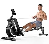 Dskeuzeew Vogatore per Casa, Vogatore Professionale per Casa, 8 Livelli di Resistenza Regolabili Monitor LCD, Vogatore Magnetico per Casa, Palestra e Allenamento Cardio, Carico Massimo 160 kg