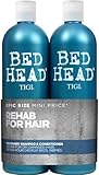 Bed Head by TIGI | Shampoo e balsamo Recovery | Trattamento ristrutturante e idratante professionale per capelli | Ideale per capelli secchi e danneggiati | 2x750 ml