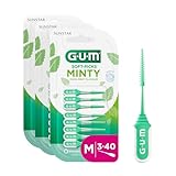 GUM SOFT-PICKS COMFORT FLEX Scovolini Interdentali in Gomma/Per Rimuovere Placca e Residui di Cibo/Morbido e Flessibile (MINT - [3x40])