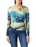 Desigual TS_Florencia T-Shirt, Blu, L Donna