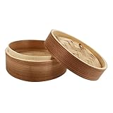 ABOOFAN 1 Set piroscafo Triangolare Caldaia per Cottura piroscafo da Cucina Vegetariano pentola a Vapore piroscafo Durevole vaporiera per Alimenti Multifunzione Cibo Xiao Long Bao di Legno