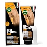 ELMARIS - Crema Depilatoria Uomo - Corpo e Zone Intime - MAXI TUBO 400 ml - Ultrarapida e Delicata - Per Pelli sensibili