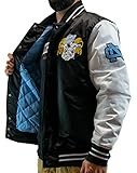 Mitchell & Ness NCAA Team Origins Varsity Satin Jacket – North Carolina, nero, nero/bianco., M