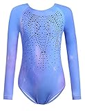 trudge Ragazze Ginnastica Leotards Body Danza Classica Bambina Ginnastica Artistica Balletto Costumi Maniche/Maniche Lunghe per Ragazze di 3-12 Anni