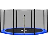 ULTRAPOWER SPORTS Protezione per Bordo di Tappeto Elastico & Rete di Sicurezza per Trampolino con 244 305 366 397cm Resistente a Raggi UV e Strappo, blu 8FT-6 (6 pali)