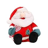 ORFOFE Bambola Di Babbo Natale Popplio Peluche Figurina Di Babbo Natale Da Tavolo Statuina Di Babbo Natale in Miniatura Figura Di Babbo Natale in Piedi Peluche Di Natale Rosso Cotone Pp