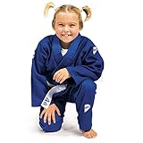 GREEN HILL JUDOGI JUNIOR 350g/m2 KIMONO DIVISA BLU JUDO GI UNISEX (110)