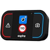 Saphe Drive Mini Dispositivo per le allerte autovelox e accessori auto con display a colori, segnalatore in tutta EU, allerte estese Sistema Tutor, si avvia automaticamente alla partenza via Bluetooth