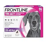 Donazione - Frontline Triact, Cane L (20-40 kg), Antiparassitario per Cani e Cuccioli di Lunga Durata, Protegge il Cane da Pulci, Zecche, Zanzare, Pappataci e Leishmaniosi, 9 Pipette