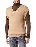 Sisley S/L V Neck Sweater 105ls400b Giacca, Beige 704, M Uomo