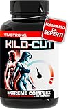 Kilo-Cut per Risultati Estetici, Soluzione di Nuova Generazione - Sinergia di Garcinia, Matcha, L-Carnitina, Colina, Glucomannano - 120 compresse - Sentiti Più Leggera ed Energica