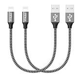 Cavo iPhone, 0.3M 2Pack Cavo USB iPhone [Certificato Apple MFi C89], Cavo Lightning, cavo caricatore iphone Carica Rapida Compatibile per iPhone 14/13/12/11/X/XS/XS Max/XR, iPad