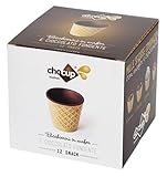 FOODRINKS CHOCUP MEDIUM 60ml - 12 SNACK BICCHIERINI IN WAFER E CIOCCOLATO FONDENTE da 200g