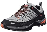 CMP Rigel Low Trekking Shoes Wp, Scarpe da trekking, Uomo, Cemento Nero, 43 EU