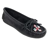 Minnetonka - Thunderbird Ii, Mocassini Donna, Negro (Black), 38 EU