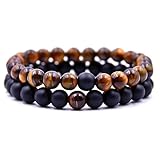 Bracciale uomo Braccialetti uomo Donna regalo pietre chakra tibetano scatola Pietre Naturali gioielli Palline