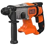 BLACK+DECKER TASSELLATORE A BATTERIA 18V SDS+ - CORPO MACCHINA (unità senza batteria e senza caricabatterie) - Con 1 punta SDS+ 6mm muro BCD900B-XJ