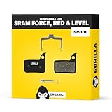 Performance Pastiglie freno per SRAM Red Apex Rival Force Rival Level Ultimate TLM | Organico | 1 paio | Forte potenza frenante e durata | Pastiglie freno a disco Gorilla Bikes per MTB e E-bike