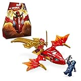 LEGO NINJAGO Attacco del Rising Dragon di Kai, Giochi per Bambini e Bambine da 6 Anni in su, Action Figure di Drago Giocattolo da Costruire con 2 Minifigure, Spada Ninja e Balestra 71801