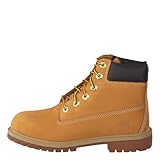 Timberland 6 Inch Premium Waterproof (Junior), Stivali Stringati Unisex - Bambini, Giallo (Wheat Nubuck), 37 EU