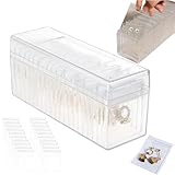 Generico Acrylic Jewelry Box Organizer With 20 Portable Anti Tarnish Jewelry Bags,Jewelry Organizers and Storage, Clear Holder for Rings, Earrings, Necklaces Women Girls (1Set)