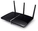 TP-Link Archer D5 Modem Router Wireless, Dual Band AC1200, ADSL2+, 4 Porte Gigabit Ethernet, 2 Porte USB, 3 Antenne, Nero