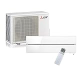 Mitsubishi Electric MSZ-LN25VGV-E1 Kit Climatizzatore Inverter Monosplit Pompa di Calore Composto Interna e unità Esterna Potenza 2,5 kW (9.000 BTU), 230 V, Pearl White