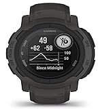 Garmin Instinct 2, Smartwatch, 45mm, Rugged design, Autonomia 28 giorni, +30 app multisport, GPS, Cardio, SpO2, Activity Tracker 24/7, Connect IQ (Graphite)