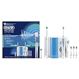 Oral-B Pro 900 + Oxyjet - Kit spazzolino elettrico ricaricabile con idropulsore a getto dentale, 4 cannule Oxyjet, 2 testine