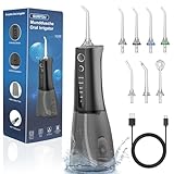 SURFOU Idropulsore Dentale Portatile Idrogetto per Pulizia Denti Professionale, Elettrico Oral Water Flosser Irrigatore Orale Doccia con Acqua Pulitore Getto, Idropulsore da Viaggio Idropulitore