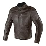 DAINESE Giacca originale Stripes D1 in pelle per motori/moto Jacket BROWN 201533751-3 (50)