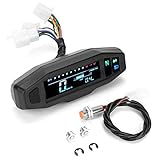 GoolRC Mini tachimetro digitale universale per moto LCD Contagiri digitale per motori elettrici Odo-meter