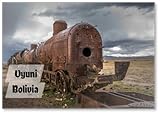 Magnete da frigorifero con cimitero dei treni, Bolivia