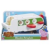 Peppa Pig Wooden Aeroplane, push along vehicle, imaginative play, preschool toys, fsc certified, sustainable gift for 2-5 years old