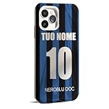 Cover Custodia per Cellulari - Telefonini - Smartphone morbida in tpu personalizzata con nome e numero calciatori squadra di calcio football tifosi ultras - idea regalo tifoso (TIFOSO ATALANTA)