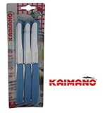 Kaimano KDN041506B Dinamik Coltelli Tavola, Acciaio Inossidabile, Blu, 6 unità