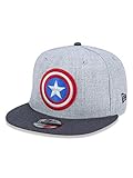 New Era Captain America Comic Graphite 9Fifty Snapback cap Heather Graphite