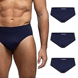 Pack 3 Pezzi Slip Pompea Seamless in Microfibra Blu