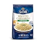 Riso Scotti, Risotto al Formaggio Cremoso, Riso Carnaroli con Formaggio, Senza Glutine, Pronto in 12 Minuti, 210 g