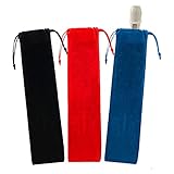 Flauti Custodia,Custodia Flauto Dolce Soprano,Soprano Recorder,Borsa Morbida per Flauto,Flauto per Bambini Custodia,Ideale per Flauti,Clarinetti,Bacchette,Armoniche,Cucurbitacee, Nero/Rosso/Blu,37X6cm