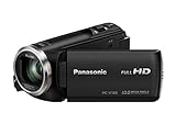Panasonic HC-V180EG-K Videocamera Full HD (sensore da 1/5, 8 pollici, Full HD, zoom ottico 50x, grandangolo da 28 mm, stabilizzatore d immagine a 5 assi opzionale OIS ibrido +) nero