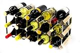 Cranville wine racks Classic pineta 15 bottiglia e zincato metallo vino rack autoassemblaggio