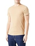 Tommy Jeans TJM XSLIM JASPE C NECK EXT, S/S Knit Tops Uomo, Tawny Sand, 3XL