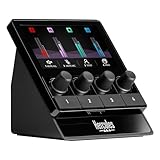 HERCULES Stream 100, Intuitivo Controller Audio per Gestire i Livestream in Tempo Reale, Fino a 8 Brani, Schermo LCD, Codificatori ad Alta Risoluzione, 4 Pulsanti Azione, Interfaccia Personalizzabile​