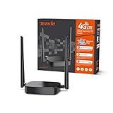 Tenda 4G03 Pro Router 4G LTE Cat4 Wireless N300Mbps, Router WiFi con SIM, Ricarica con Power Bank, Due Antenne Esterne, Porta LAN/WAN, Modem 4G SIM, Senza Configurazione, Plug&Play