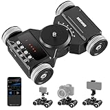 NEEWER Kit Dolly Motorizzato Fotocamera, Controllo App, Batteria Autonomia 5 Ore, Ultra Silenzioso, Compatibile con Fotocamera GoPro iPhone Android DSLR, DL300（Solo per Pavimenti Lisci e Scrivanie)