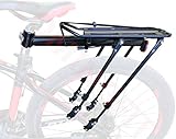 COMINGFIT® 4-Strong-Legs Portapacchi posteriore regolabile per biciclette, portata max 80 kg