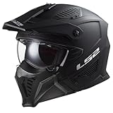 LS2, Casco Moto Jet/Modulare DRIFTER SOLID Matt Black, L